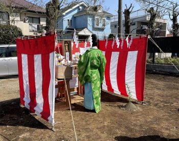 東京都武蔵野市にて地鎮祭でした