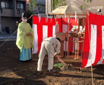 練馬区で地鎮祭を行いました